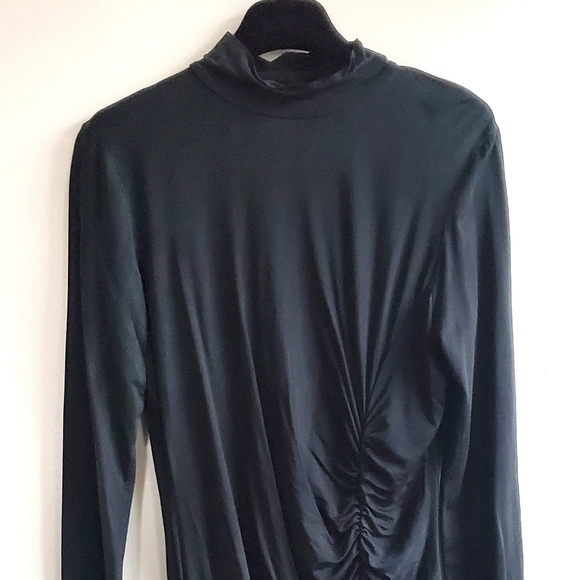 New Young Fabulous & Broke Lena Ruched Solid Emerald Ice Mini Dress NWT Small - Picture 7 of 12